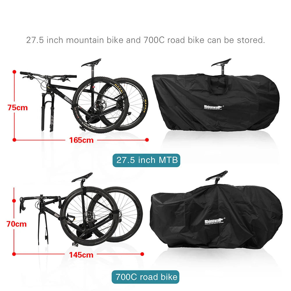 Portable Bicycle Carry Cover for 26-27.5 Inch MTB and 700C