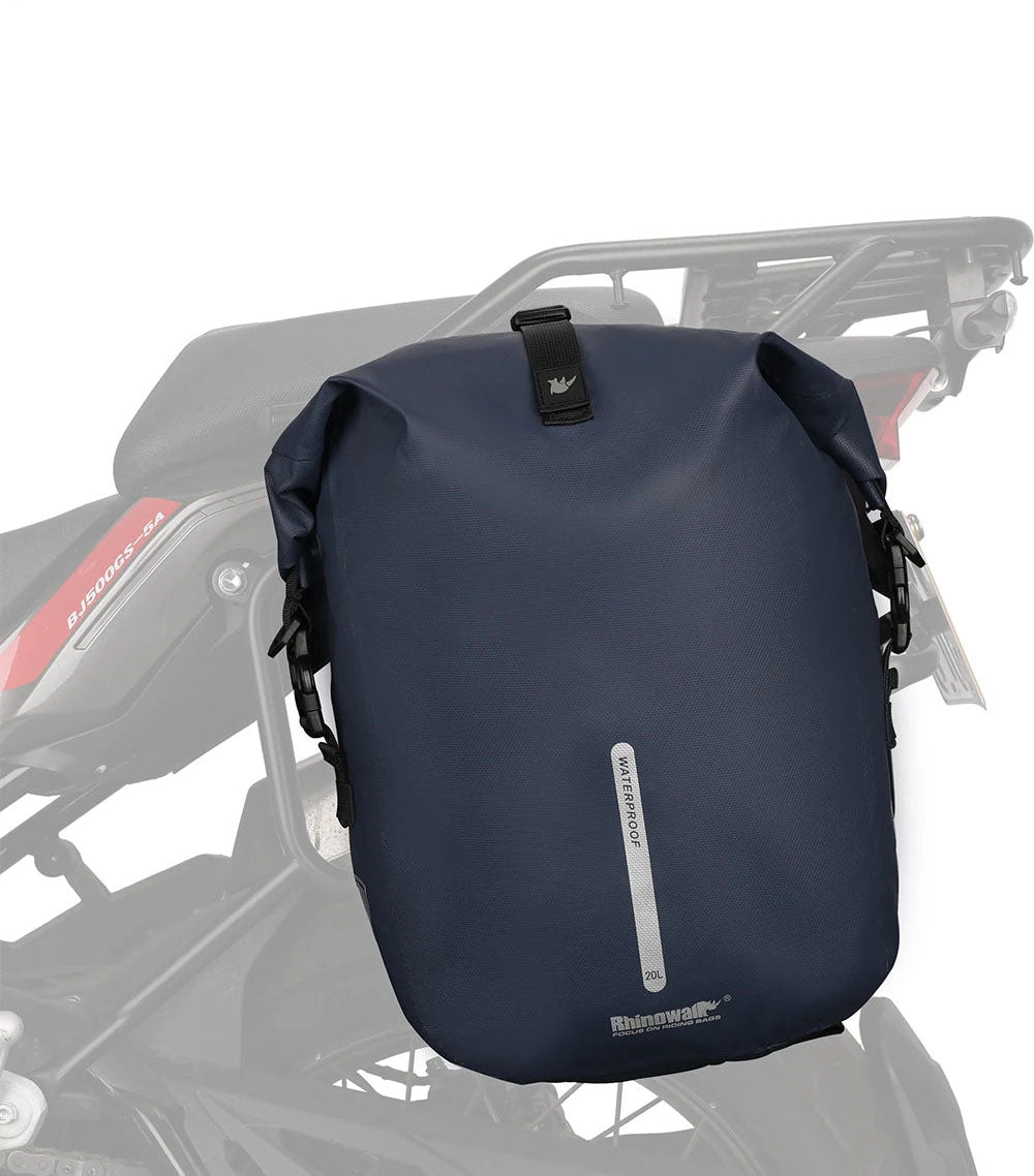 20L Motorcycle Saddle Bag - Waterproof Cycling Rear Seat Bag