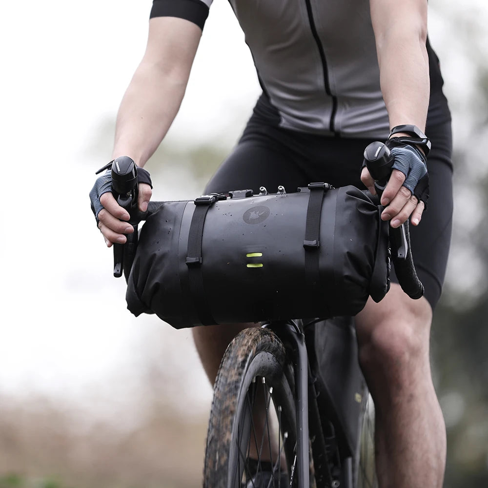 Waterproof Bicycle Handlebar and Frame Bag Set - Long-Distance Cycling Pannier