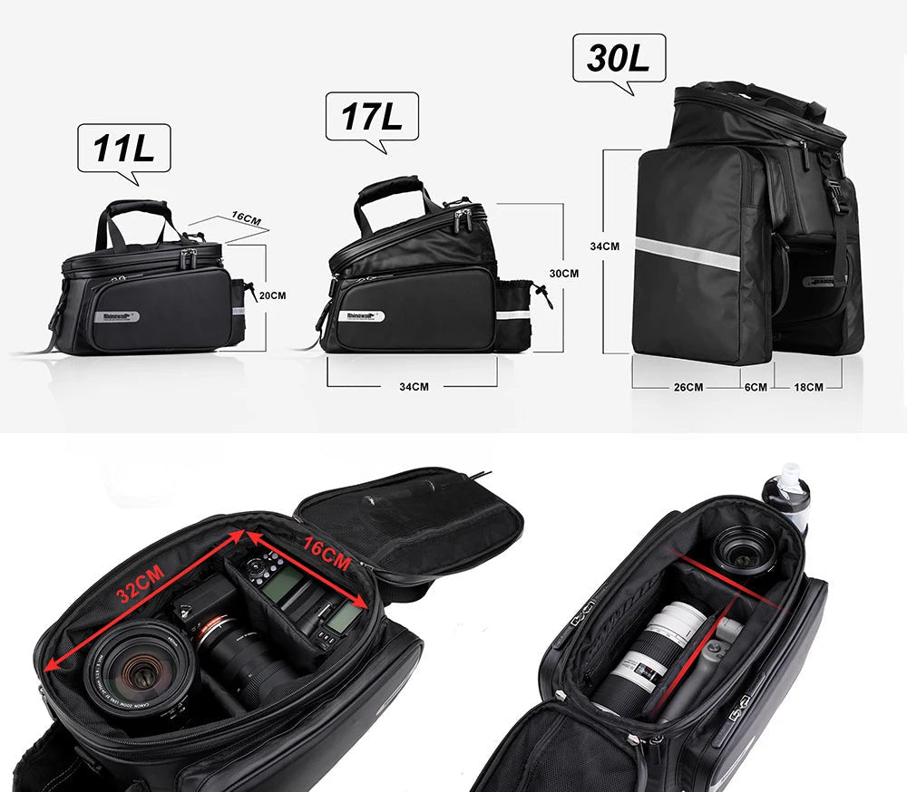 Waterproof 30L Bicycle Bag for MTB and Travel