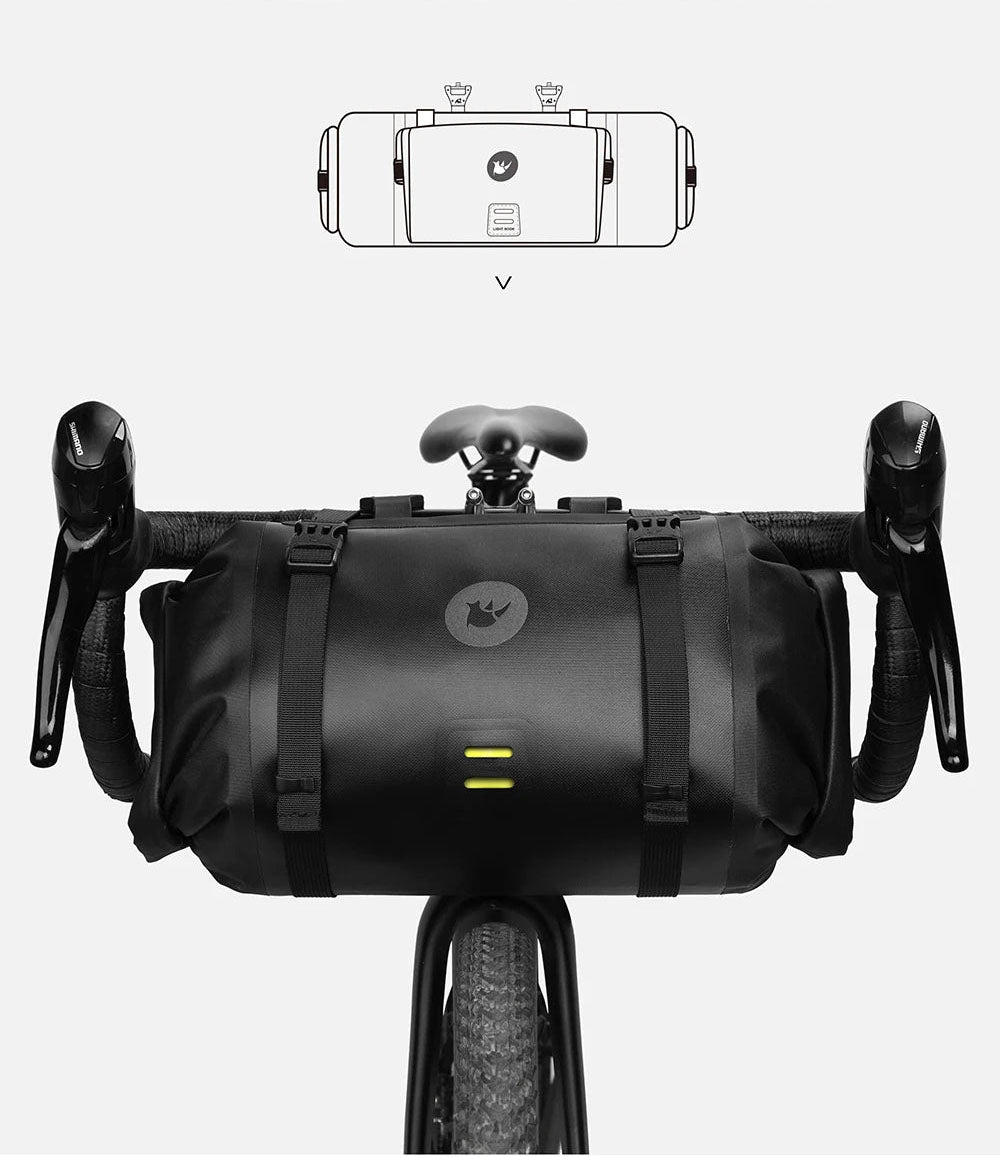 Waterproof Bicycle Handlebar and Frame Bag Set - Long-Distance Cycling Pannier