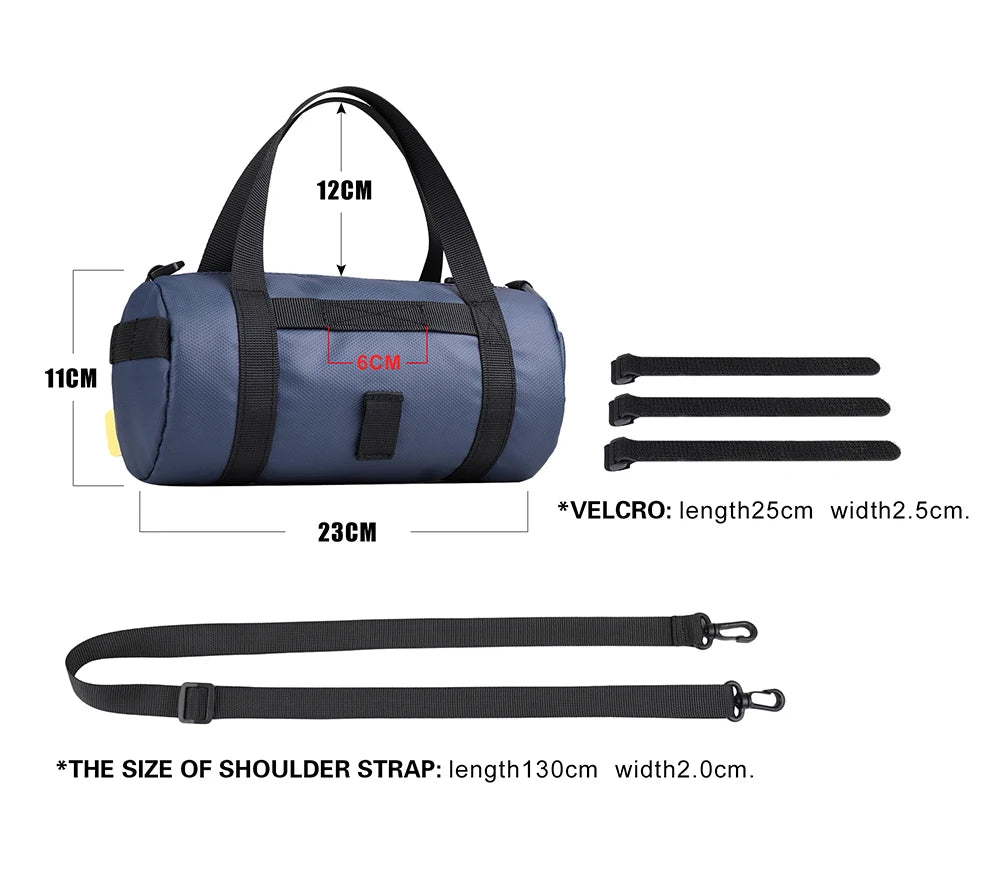 Waterproof Bicycle Handlebar and Frame Bag Set - Long-Distance Cycling Pannier