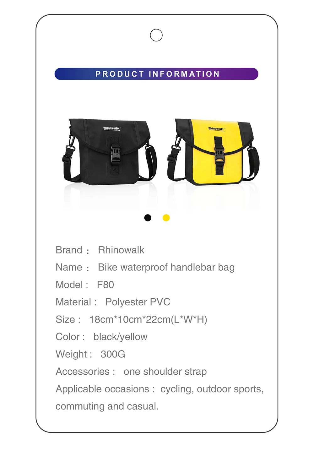 Waterproof Handlebar Bag - Multifunctional Bike Accessories