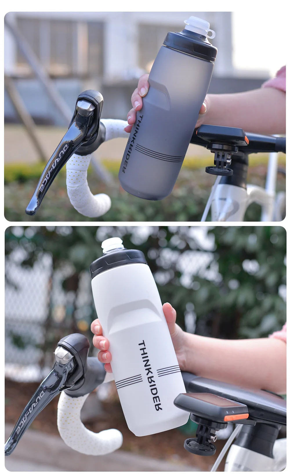 Large Capacity Bicycle Water Bottle - 620ml/750ml, Portable Design