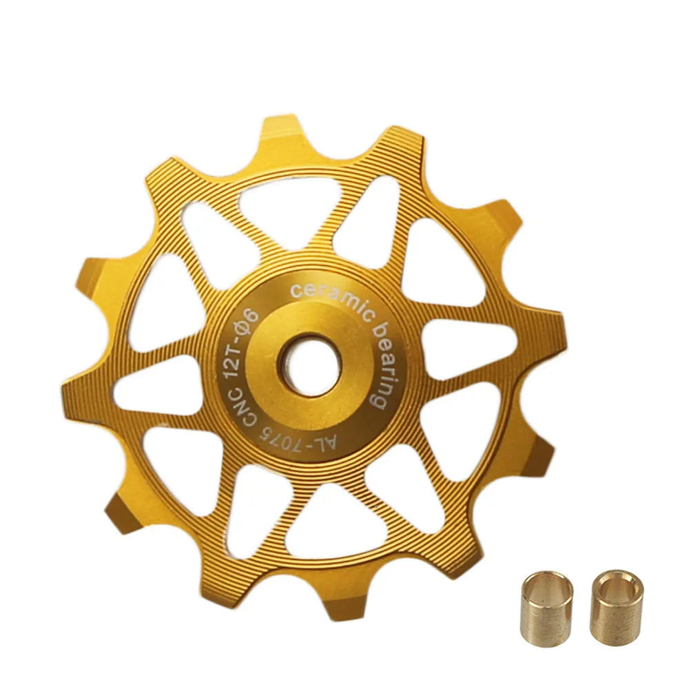 12T 14T Bicycle Jockey Wheel Rear Derailleur Ceramic Pulley for Road and Mountain Bikes