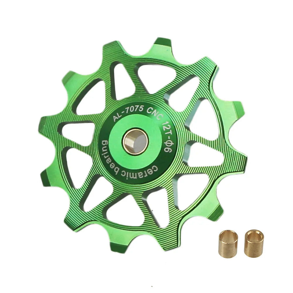 12T 14T Bicycle Jockey Wheel Rear Derailleur Ceramic Pulley for Road and Mountain Bikes