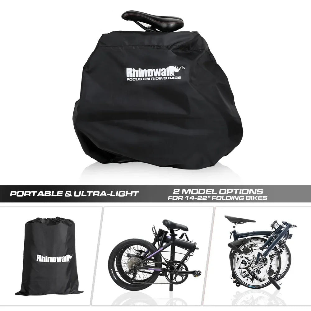 Portable Folding Bike Storage Bag for 16-Inch & 20-Inch Bikes