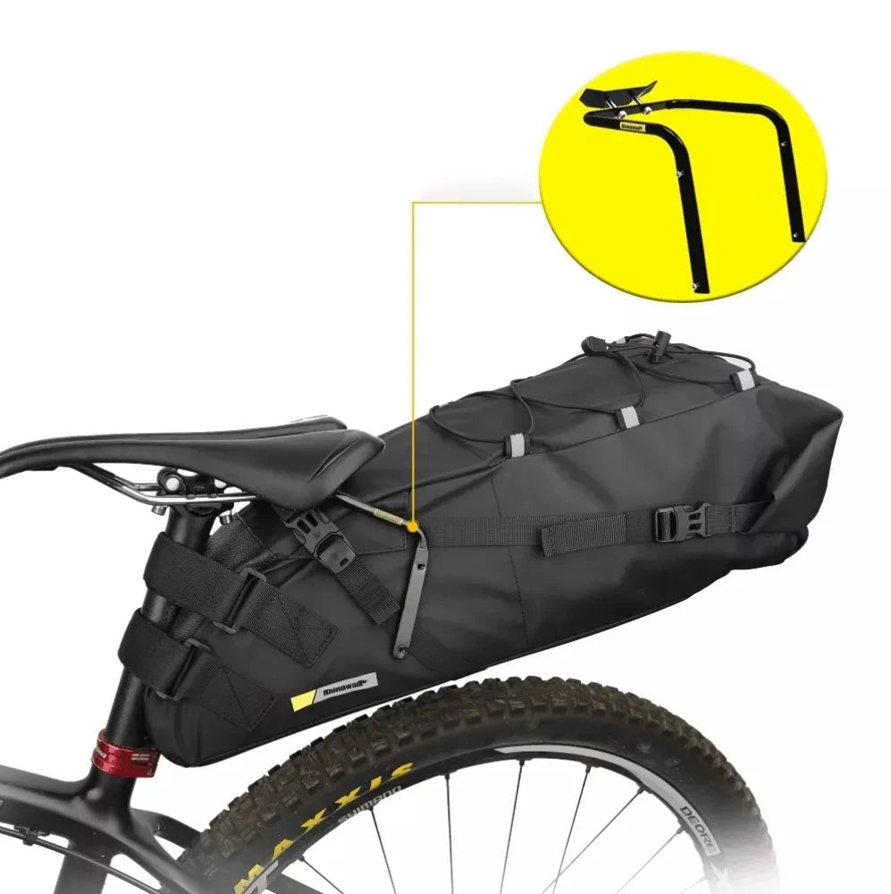 10L-13L Waterproof Bicycle Bag with Stabilizer Bracket