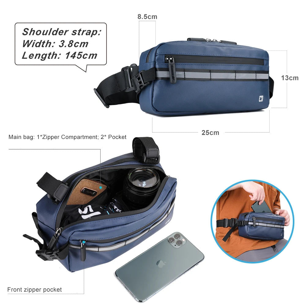 Waterproof Magnetic Bicycle Top Tube Bag - 3L Capacity