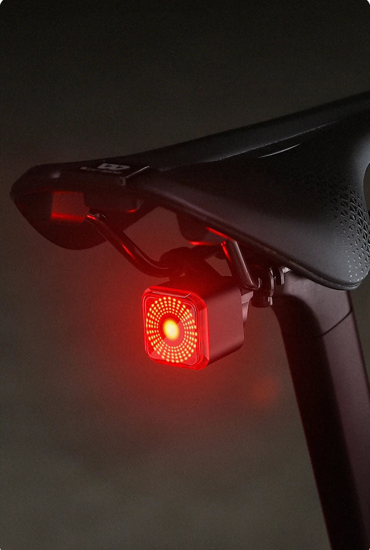 Smart Sensing Bike Tail Light - IPX5 Waterproof, Type-C Charging