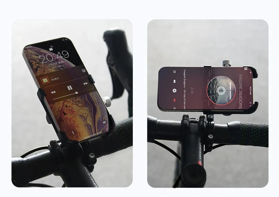 360° Rotatable Aluminum MTB Phone Mount for Bicycles