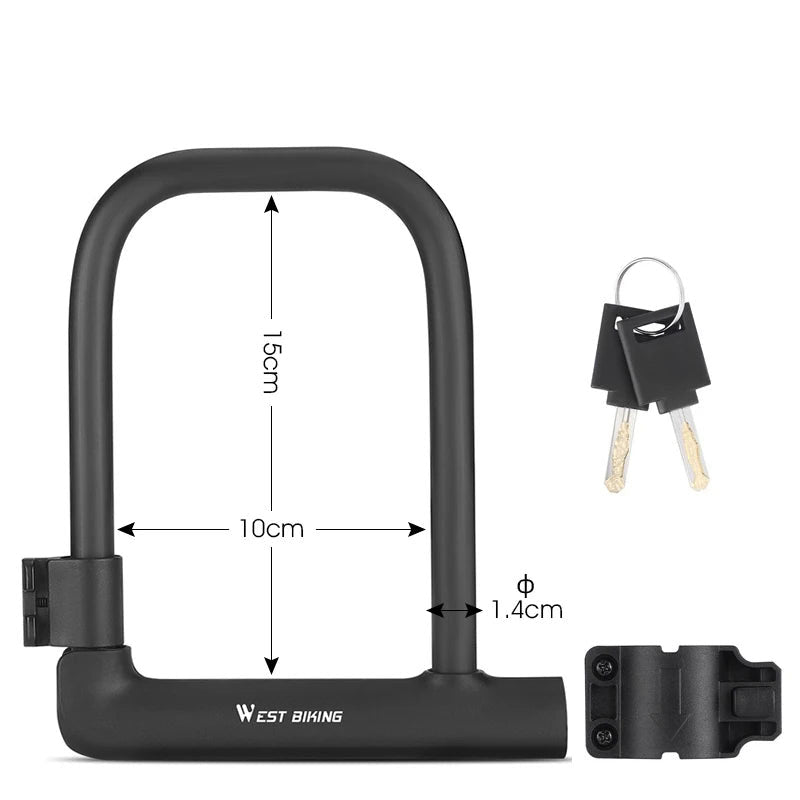 Portable Anti-Theft U Lock for Bicycles and Motorcycles