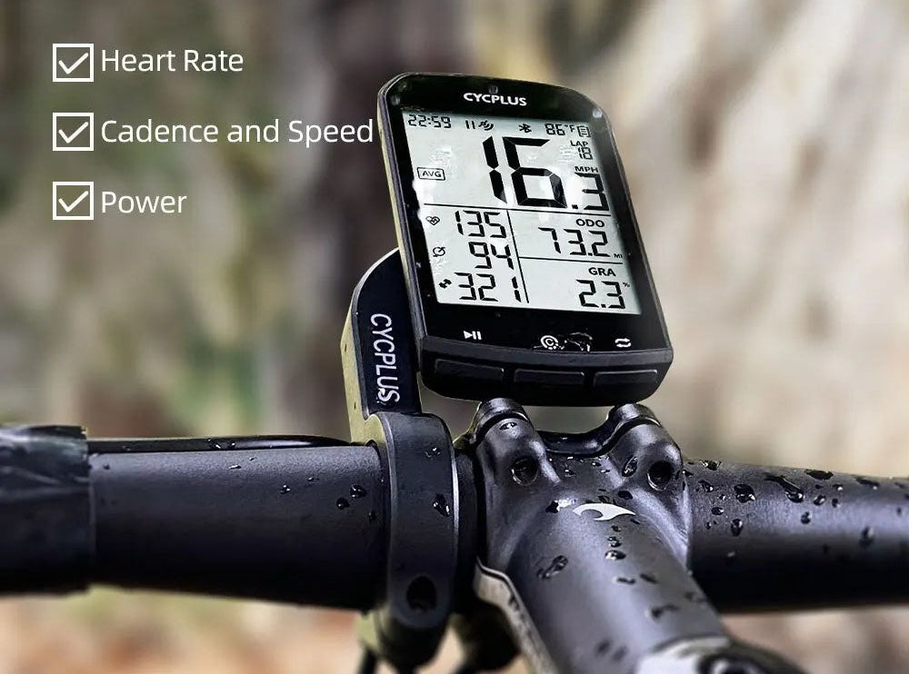 M1 Wireless GPS Bike Computer - Waterproof Speedometer & Odometer