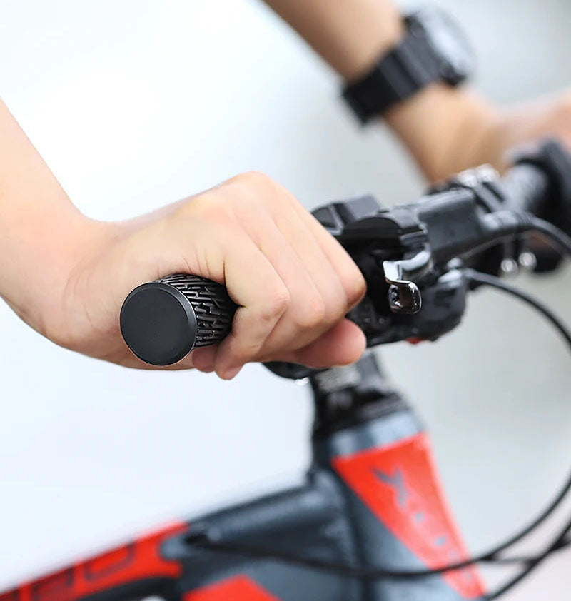 Shockproof Silicone Bicycle Grips - Anti-Slip, Lock-On Design