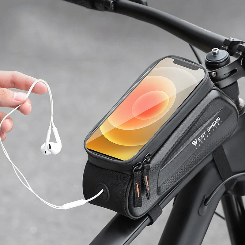 7.0 Inch Waterproof Bike Phone Touch Screen Bag