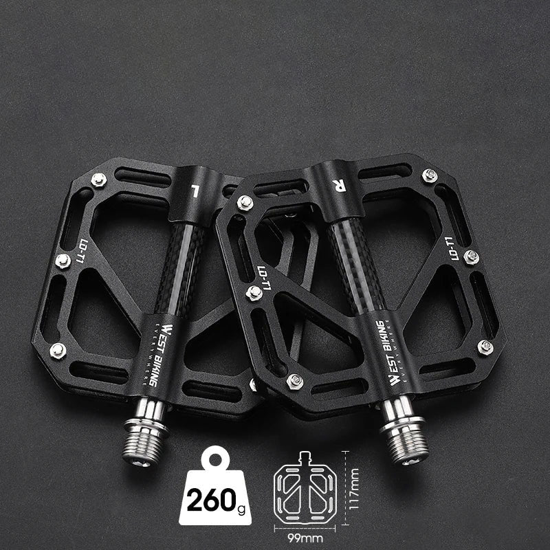 Ultralight MTB Pedals with Titanium Alloy Axle