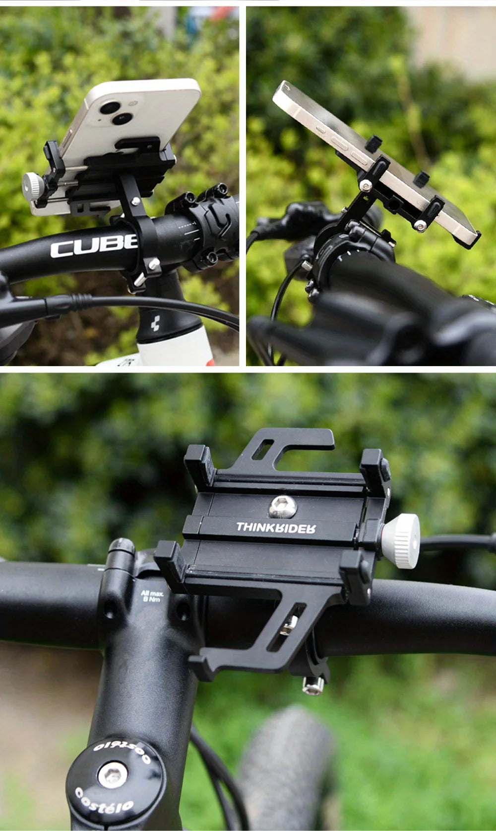 Aluminum Bicycle Mobile Phone Rack for Navigation