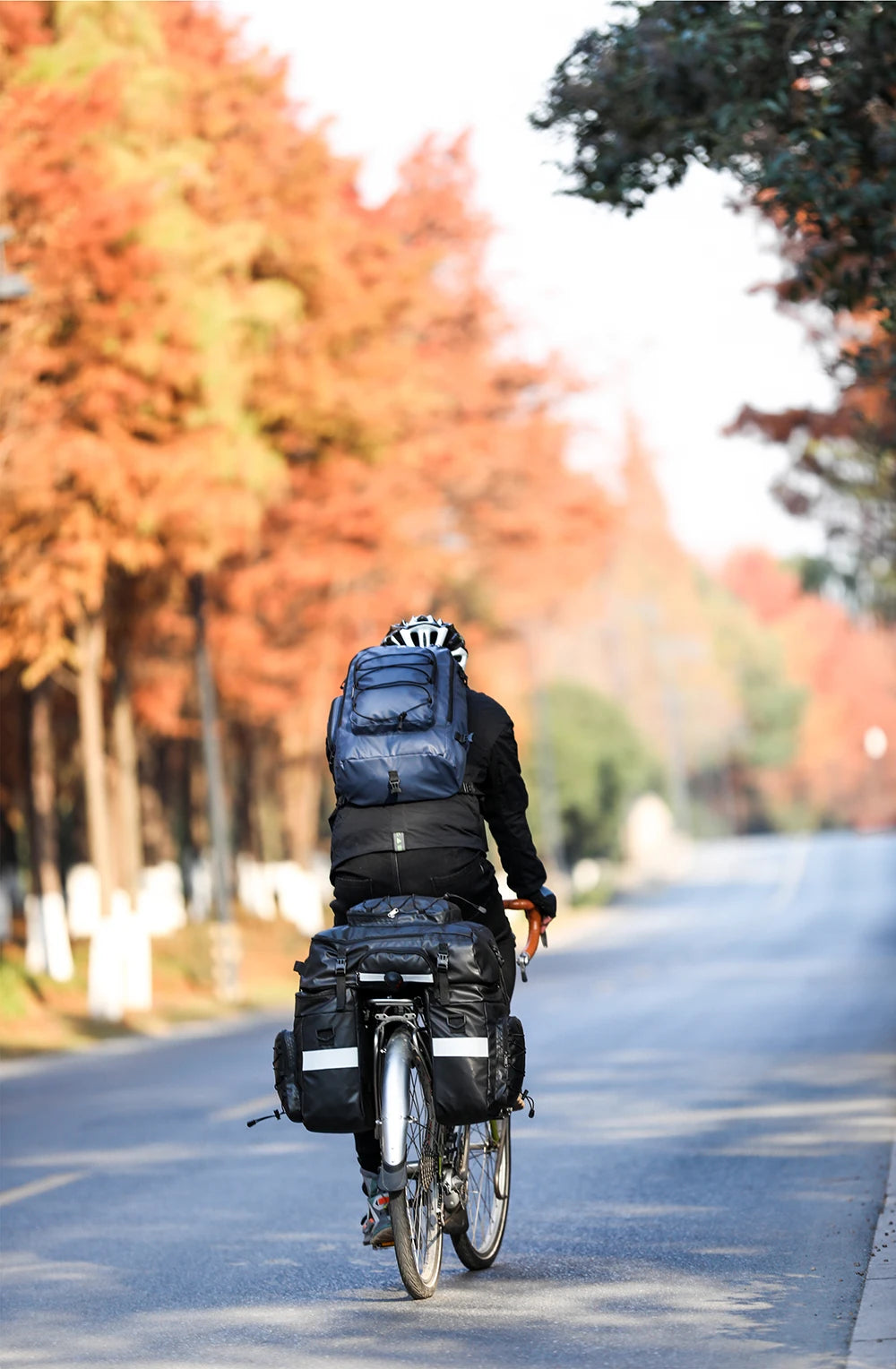 65L Waterproof Bike Cargo Bag - 3-in-1 Bicycle Rear Rack Pannier Backpack